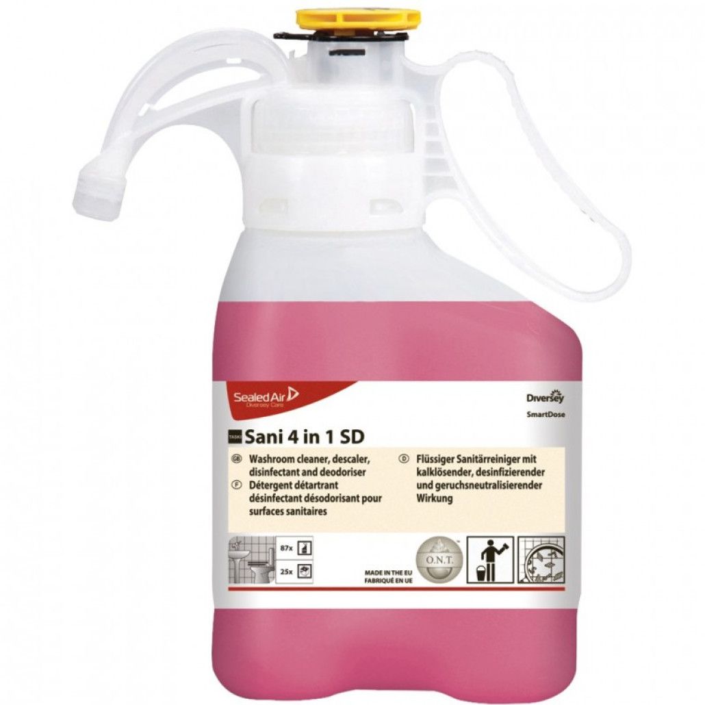 Detergent detartrant dezinfectant grupuri sanitare 1.4L SANI 4 in 1 Plus SD 1.4L imagine noua